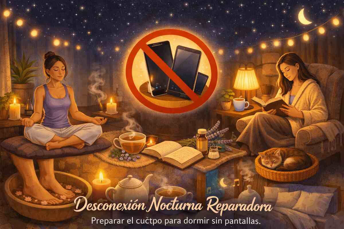 🌙Desconexión Nocturna Reparadora: preparar el cuerpo para dormir sin pantallas